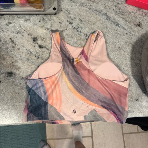 Colorful Abstract Crop Top - Picture 3 of 4